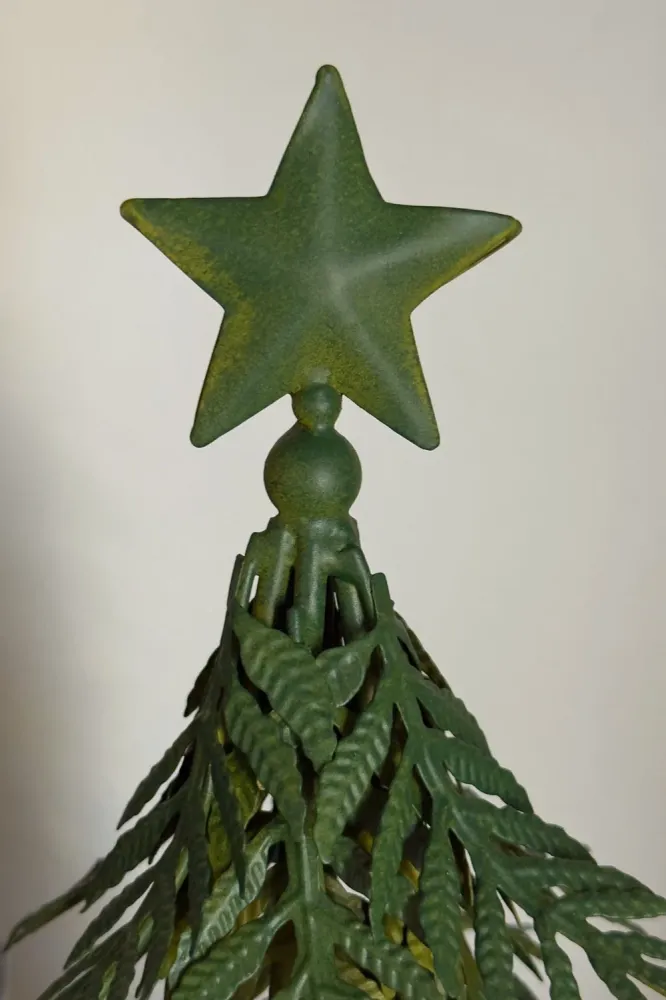 Decorativo Premium Árvore Decorativa de Acero Verde com Textura de Folhas