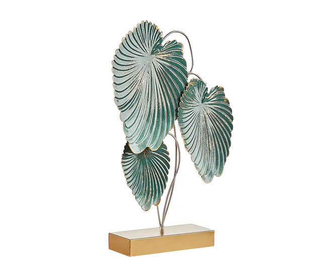Figura decorativa de acero verde azulado/dorado 44 cm SODIUM