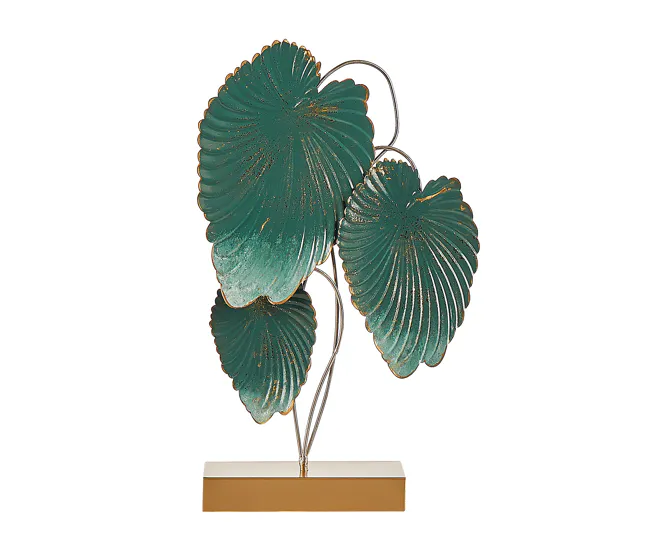 Figura decorativa de acero verde azulado/dorado 44 cm SODIUM
