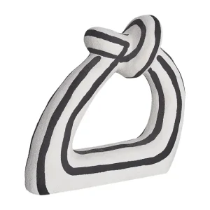 Figura decorativa Gres Negro/blanco ZANDER para Privacidad en Jardín