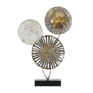 Figura decorativa de metálico dorado/plateado URANIUM para Delimitar Espacios