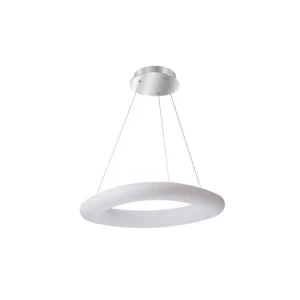 lampara de techo metálico color blanco serie paris 73cm