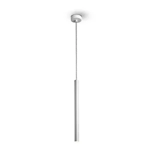 lampara de techo metálico color blanco serie varas 0cm