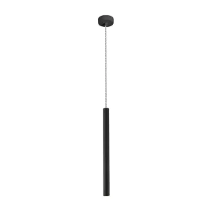 lampara de techo metálico color negro serie varas 8cm con Montaje Sencillo