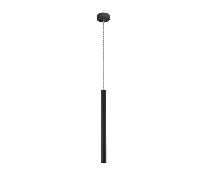 lampara de techo metálico color negro serie varas 8cm con Montaje Sencillo
