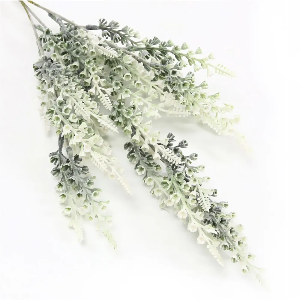 Lavanda 60CM Plástico: Decoración blanca para Privacidad en Jardín