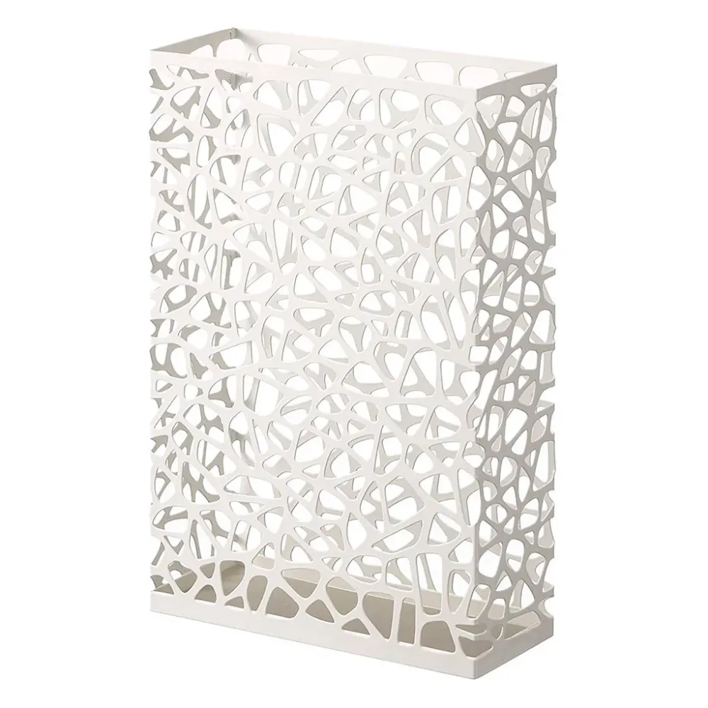 Nest Yamazaki rectangular umbrella stand con Base de Anclaje Black