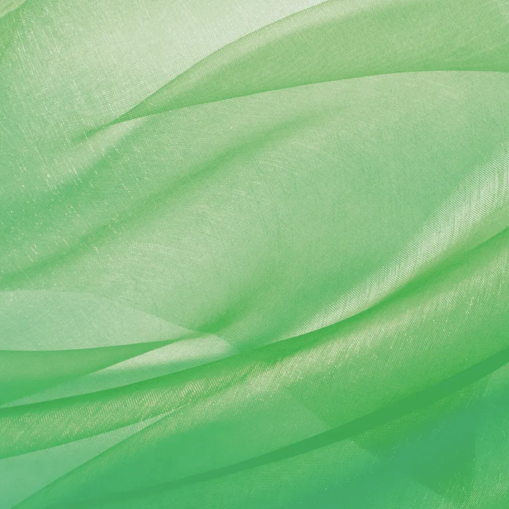 Organza lisa, verde sombrío, 0,16x9m