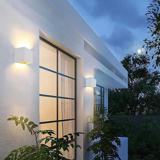 Panel Decorativo APLIQUE EXTERIOR BLANCO LED LUZ CALIDA