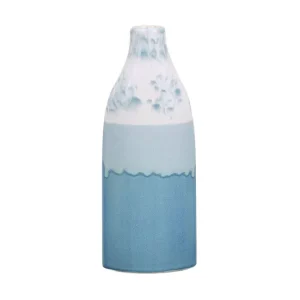 Panel Decorativo Jarrón de gres azul/blanco 30 cm CALLIPOLIS