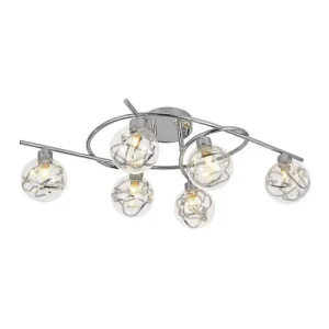 plafon metálico color cromo serie varanasi 65cm para Exteriores Durable