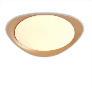 plafon policarbonato color dorado serie daire 55cm con Base de Anclaje