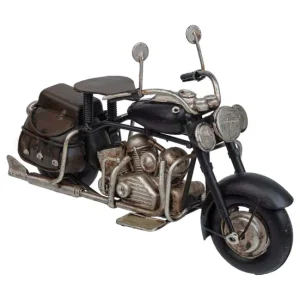 Resistente la Intemperie Moto de metálico Negro
