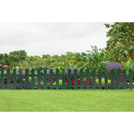 Valla de Jardín de Polietileno para Decoración de 1.8m de Altura Verde