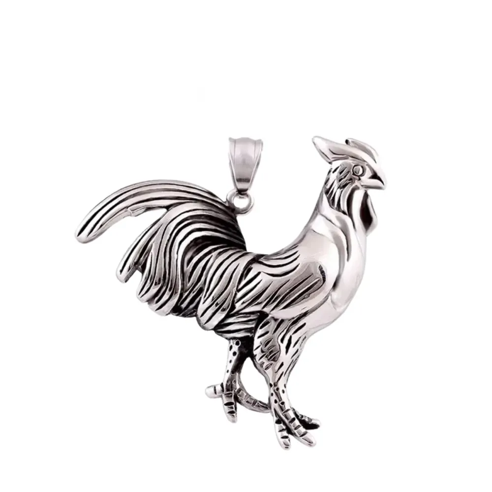 Valla de Lámina Gallo, Stainless Acero, Charm