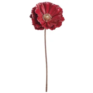Valla de Malla Varas y flores rojas VR / Red sprays & flowers VR 66cm