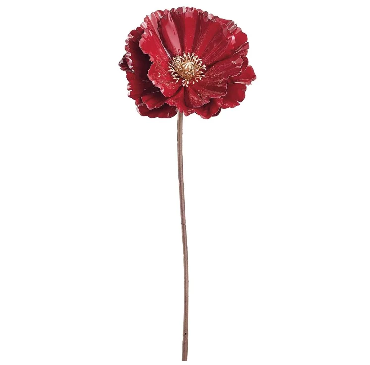 Valla de Malla Varas y flores rojas VR / Red sprays & flowers VR 66cm