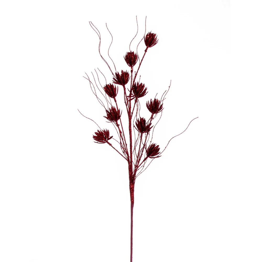 Valla de Malla Varas y flores rojas VR / Red sprays & flowers VR 66cm