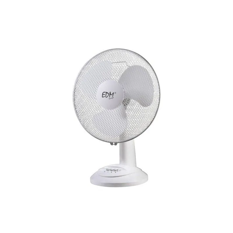 Manta Térmica para Exteriores Ventilador de sobremesa color blanco potencia 35w aspas ø30x48cm edm