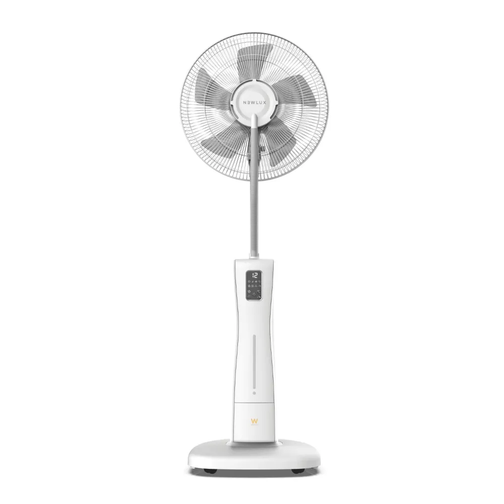 Profesional Alta Potencia Newlux ventilador de pie con nebulizador mist w500 con mando