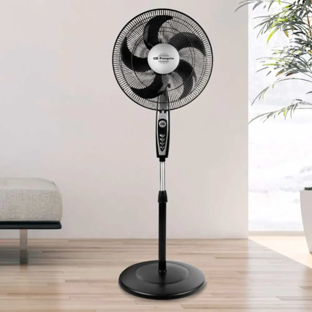 Profesional Alta Potencia Ventilador de pie Orbegozo SF 0149 60W 3 velocidades negro