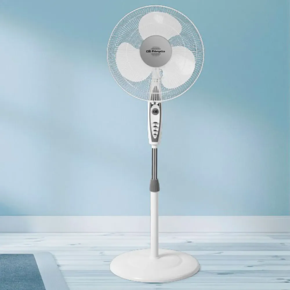 Profesional Alta Potencia Ventilador de pie Orbegozo SF 0147 50W 3 velocidades blanco