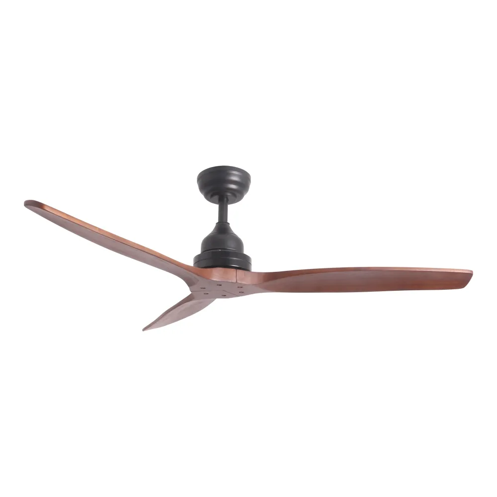 Profesional Alta Potencia Ventilador de techo motor DC 122cm para exterior Negro/Timber IP44