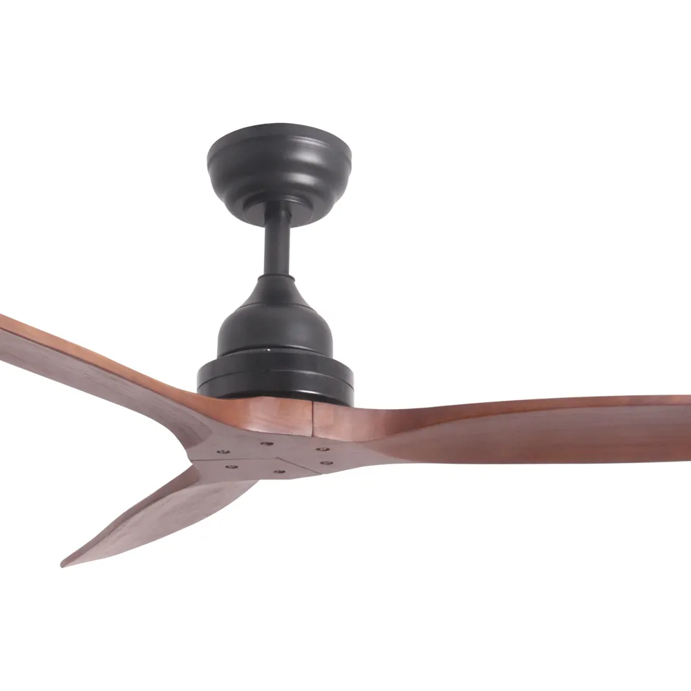 Profesional Alta Potencia Ventilador de techo motor DC 122cm para exterior Negro/Timber IP44