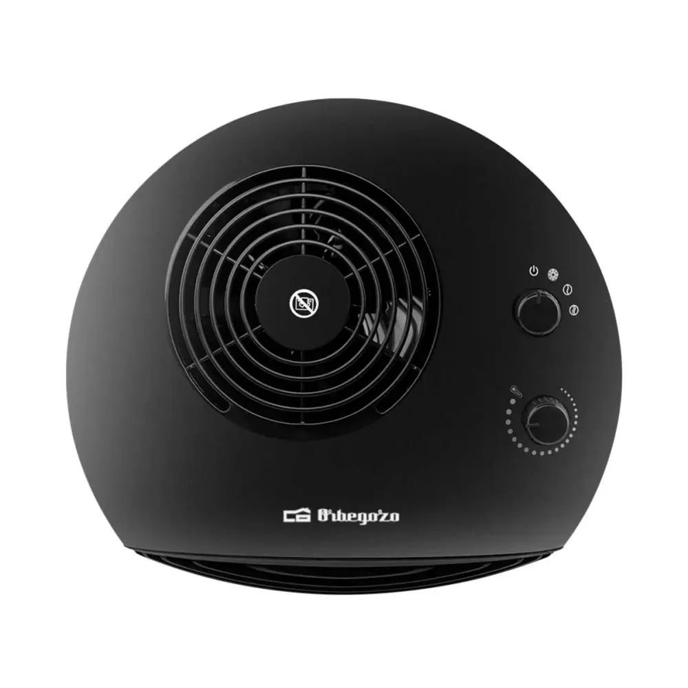 Sistema de Enfriamiento Calefactor ventilador Orbegozo FH 5134 2000W diseño horizontal negro