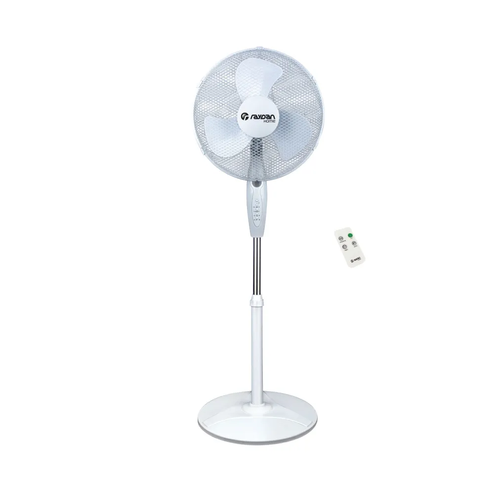 Ventilador de pie ø40cm 40w 3 velocidades neos comfort blanco con mando Resistente al Agua IPX4
