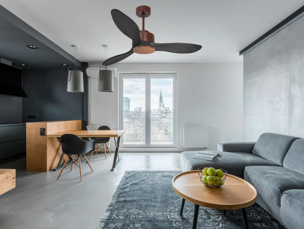 Ventilador de techo ø106 cm con Wi-Fi bidireccional hypersilence para 20 m²