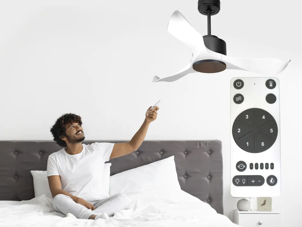 Ventilador de techo ø106 cm con Wi-Fi de doble cara hypersilence para 20 m²