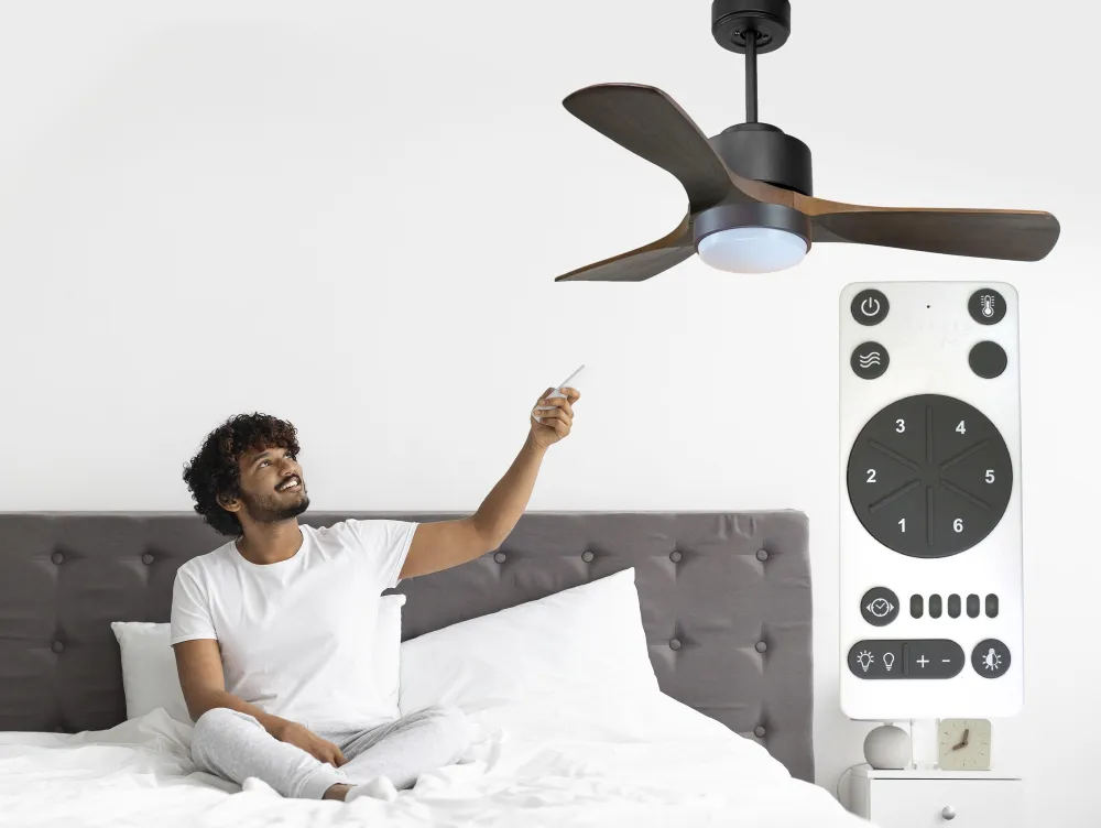 Ventilador de techo ø106 cm con Wi-Fi de doble uso hypersilence para 20 m²