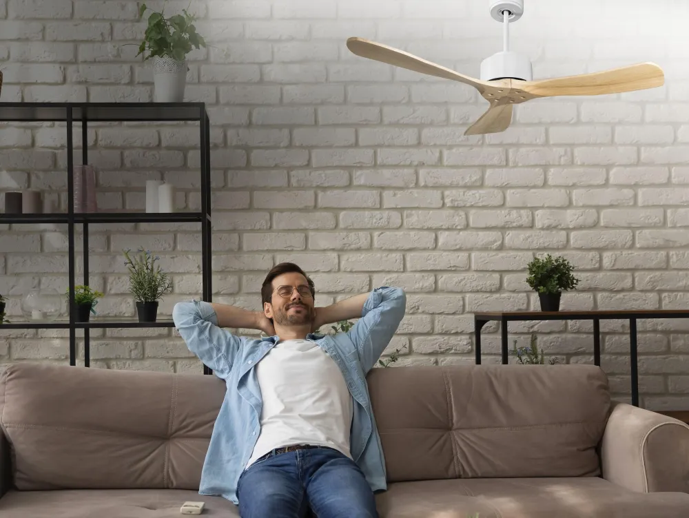 Ventilador de techo ø106 cm con Wi-Fi invertible hypersilence para 20 m²