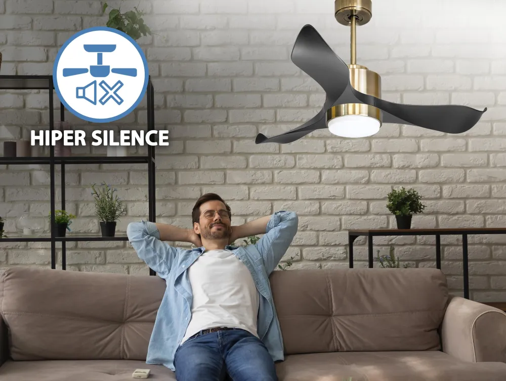 Ventilador de techo ø106 cm con Wi-Fi invertible hypersilence para 20 m²