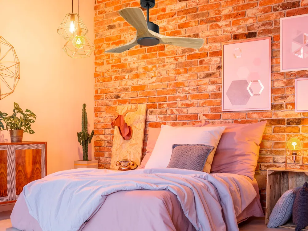 Ventilador de techo ø106 cm con Wi-Fi reutilizable hypersilence para 20 m²
