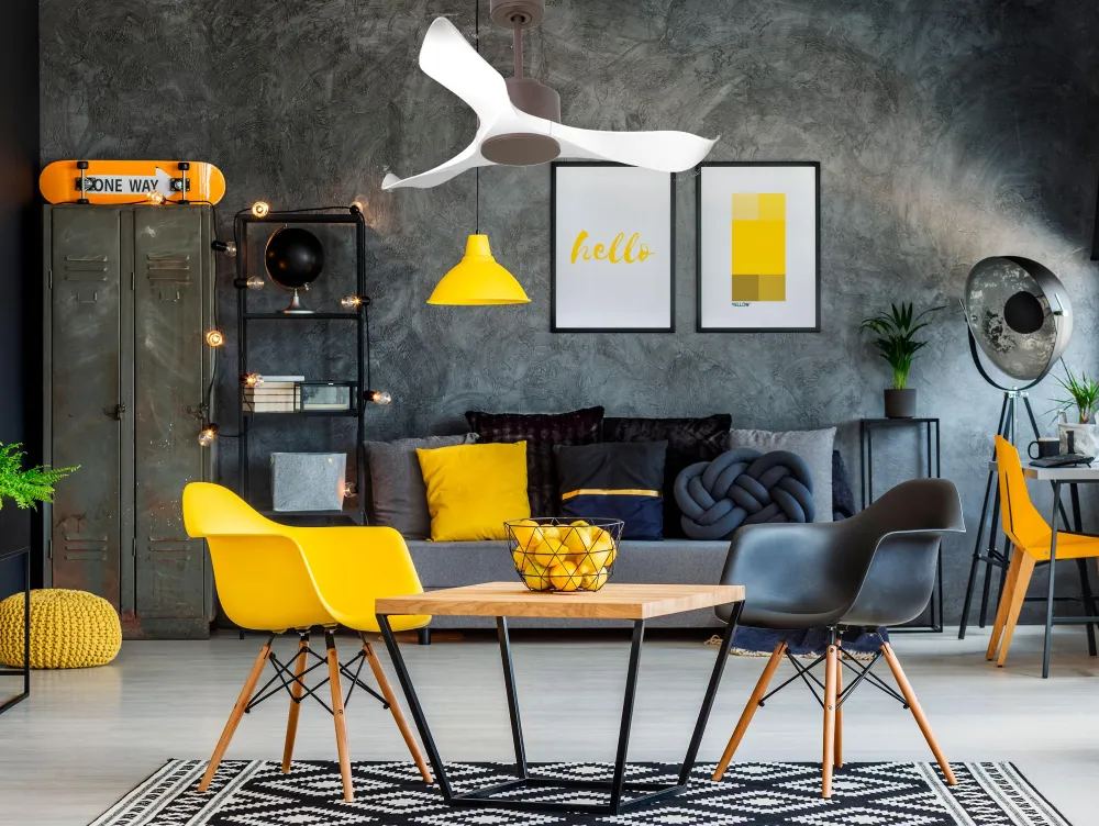 Ventilador de techo ø106 cm con Wi-Fi reutilizable hypersilence para 20 m²