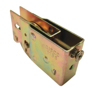 Conjunto de rodillos para puerta de patio de acero de 1-1/2 pulg. de diámetro Barton Kramer, paquete de 1, caja abierta