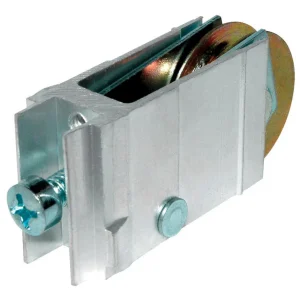Conjunto de rodillos para puerta de patio de aluminio/acero laminado de 1-1/4 pulg. de profundidad y 3/4 pulg. de longitud...