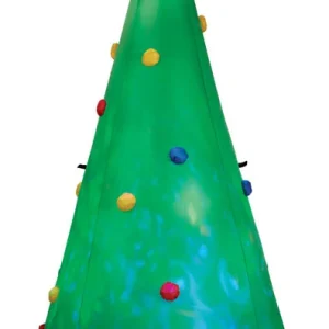 Árbol de Navidad inflable con luz LED enchufable de poliéster soplado al aire, color verde, Gemmy, 96,06 alto x 44,09 larg...