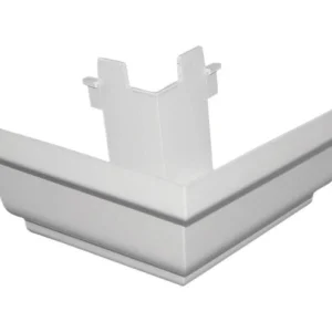 Genova Repla K 8 pulg. alto x 5 pulg. ancho x 8 pulg. largo Vinilo blanco K Esquina exterior