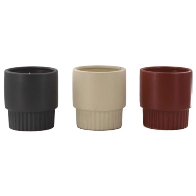 Vela de citronela de vidrio con acabado de sal marina y detalle de cuerda de Patio Essentials 22734 (paquete de 9)