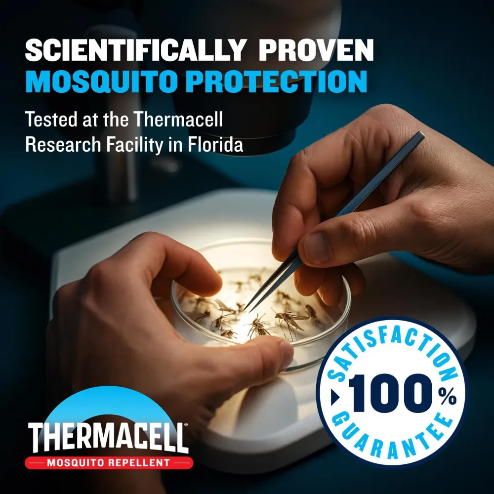 Repelente de insectos Thermacell Patio Shield, tipo linterna, para mosquitos y otros insectos voladores (paquete de 1)