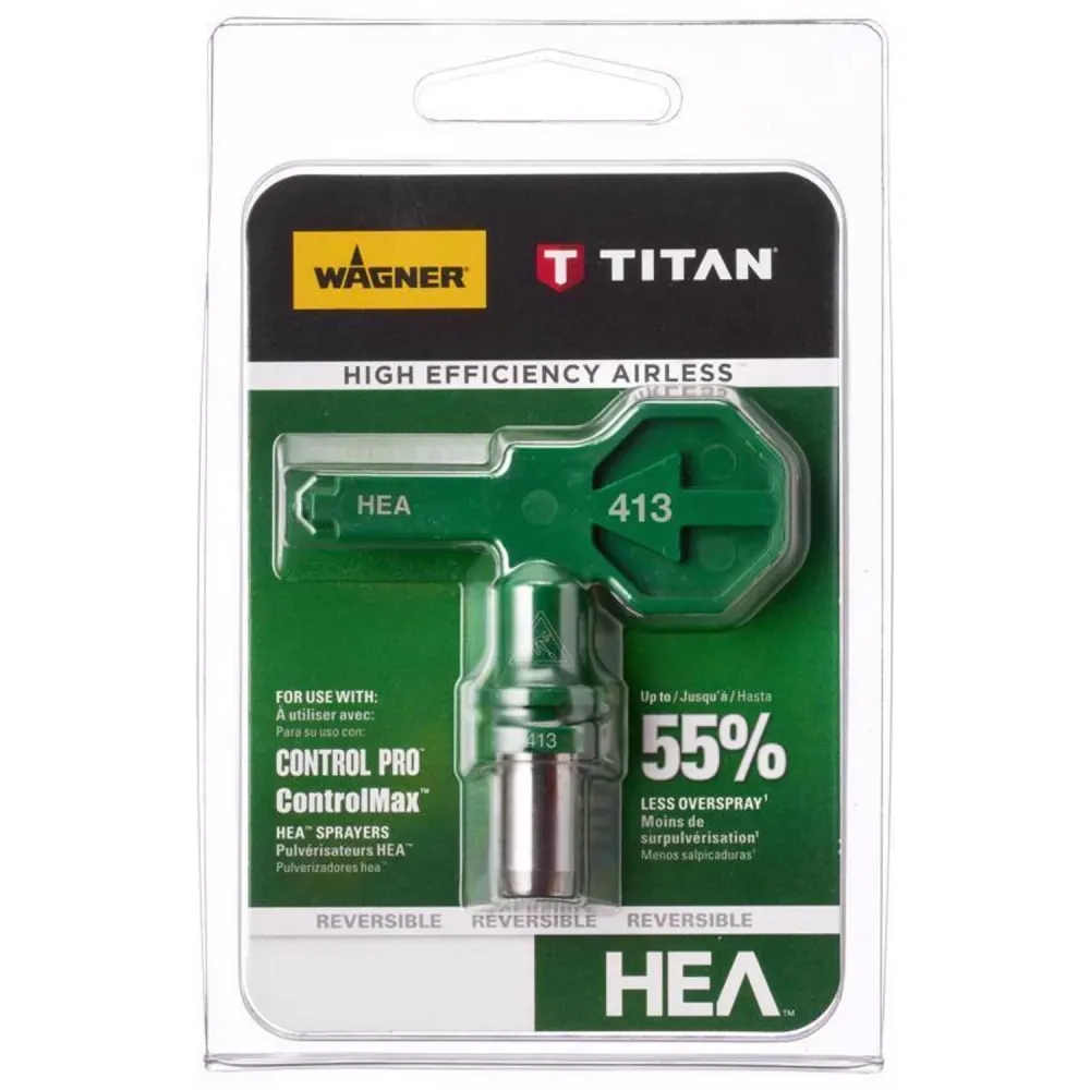 Boquilla de pulverización sin aire Wagner Titan Fan de 1600 psi y 8 pies (paquete de 3)